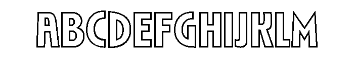 Roslyn Outline Font UPPERCASE