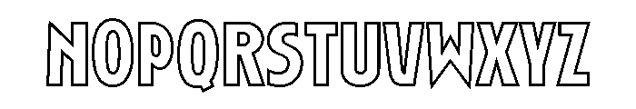 Roslyn Outline Font UPPERCASE