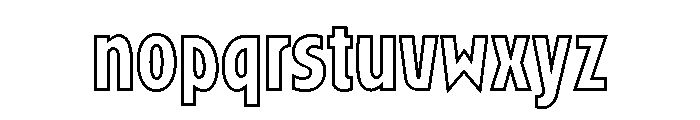 Roslyn Outline Font LOWERCASE