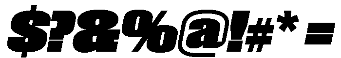 Roster Black Italic Font OTHER CHARS
