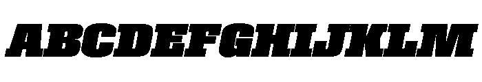 Roster Black Italic Font UPPERCASE