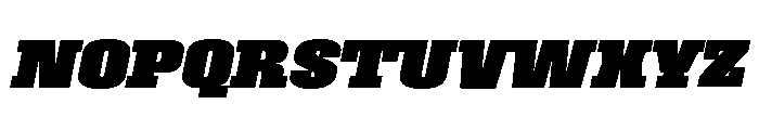 Roster Black Italic Font UPPERCASE