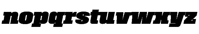 Roster Black Italic Font LOWERCASE