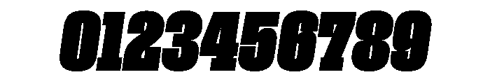 Roster Compressed Black Italic Font OTHER CHARS