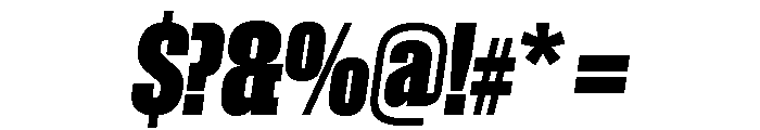 Roster Compressed Bold Italic Font OTHER CHARS