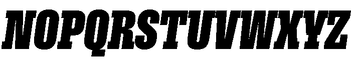 Roster Compressed Bold Italic Font UPPERCASE