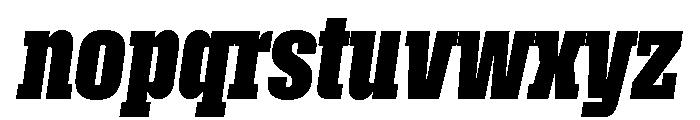Roster Compressed Bold Italic Font LOWERCASE