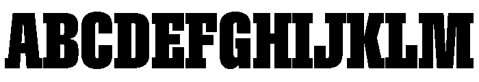 Roster Compressed Bold Font UPPERCASE