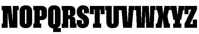 Roster Compressed Bold Font UPPERCASE