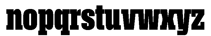 Roster Compressed Bold Font LOWERCASE