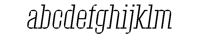 Roster Compressed Extra Light Italic FONT