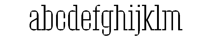 Roster Compressed Extra Light FONT