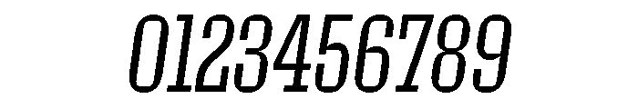Roster Compressed Light Italic Font OTHER CHARS