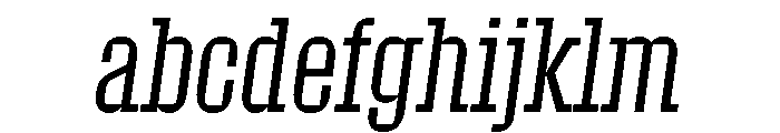 Roster Compressed Light Italic FONT