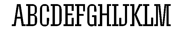 Roster Compressed Light Font UPPERCASE