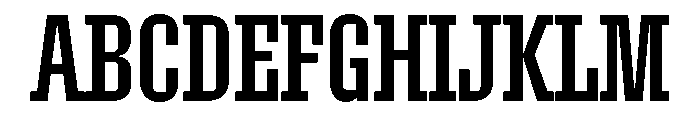Roster Compressed Regular Font UPPERCASE