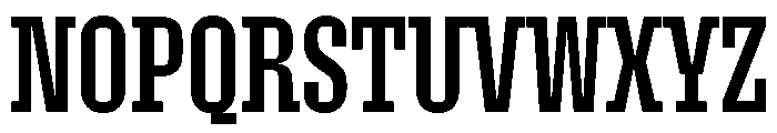 Roster Compressed Regular Font UPPERCASE
