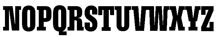 Roster Compressed Semi Bold Font UPPERCASE
