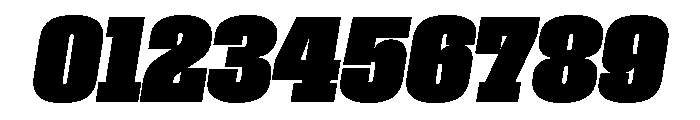 Roster Condensed Black Italic Font OTHER CHARS