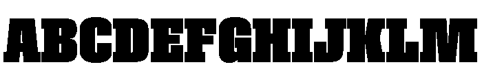 Roster Condensed Black Font UPPERCASE