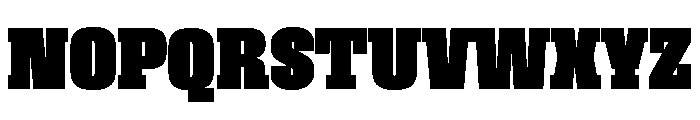 Roster Condensed Black Font UPPERCASE