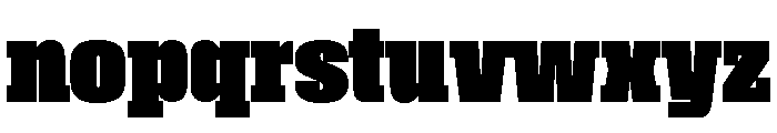 Roster Condensed Black Font LOWERCASE