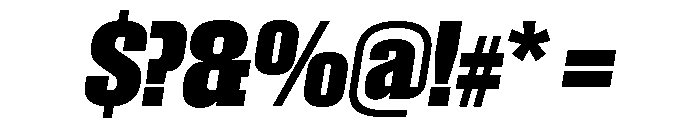 Roster Condensed Bold Italic Font OTHER CHARS
