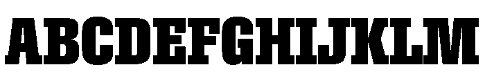 Roster Condensed Bold Font UPPERCASE