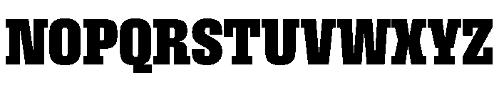 Roster Condensed Bold Font UPPERCASE