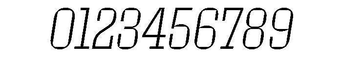 Roster Condensed Extra Light Italic Font OTHER CHARS