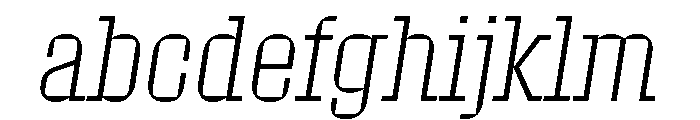 Roster Condensed Extra Light Italic FONT