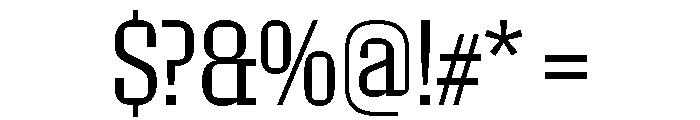Roster Condensed Light Font OTHER CHARS