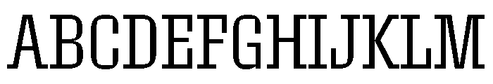 Roster Condensed Light Font UPPERCASE