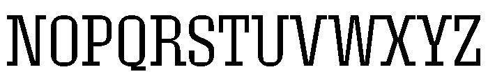 Roster Condensed Light Font UPPERCASE
