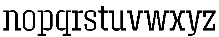 Roster Condensed Light Font LOWERCASE