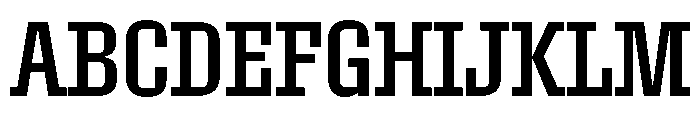 Roster Condensed Regular Font UPPERCASE