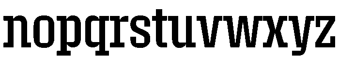Roster Condensed Regular Font LOWERCASE