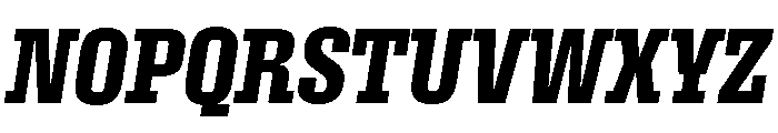 Roster Condensed Semi Bold Italic Font UPPERCASE