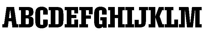 Roster Condensed Semi Bold Font UPPERCASE