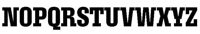 Roster Condensed Semi Bold Font UPPERCASE
