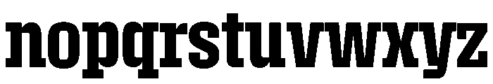 Roster Condensed Semi Bold Font LOWERCASE