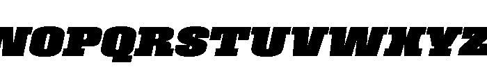 Roster Expanded Black Italic Font UPPERCASE