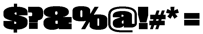 Roster Expanded Black Font OTHER CHARS
