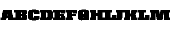 Roster Expanded Black Font UPPERCASE