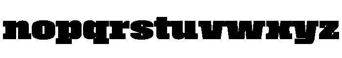 Roster Expanded Black Font LOWERCASE