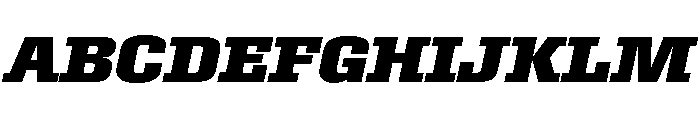Roster Expanded Bold Italic Font UPPERCASE