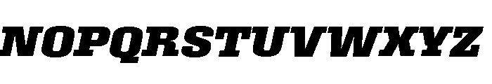 Roster Expanded Bold Italic Font UPPERCASE