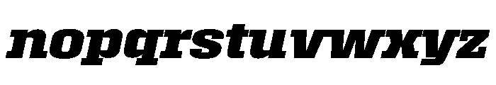 Roster Expanded Bold Italic Font LOWERCASE