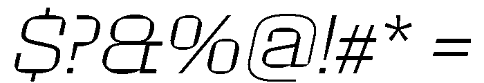 Roster Expanded Extra Light Italic Font OTHER CHARS