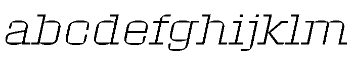Roster Expanded Extra Light Italic FONT
